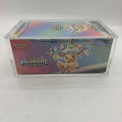 Pokemon TCG S&V Prismatic Evolutions Booster Bundle Display Case w/Acrylic Case - Image 3