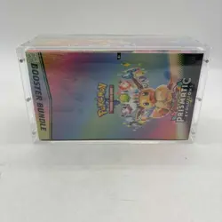 Pokemon TCG S&V Prismatic Evolutions Booster Bundle Display Case w/Acrylic Case - Image 4