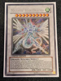 YuGiOh Majestic Star Dragon CT06-EN003 Limited Edition Secret Rare NM - Image 1