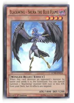 Blackwing - Shura The Blue Flame LC5D-EN114 Ultra Rare 1st Edition Yu-Gi-Oh! - Image 1