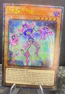 Yugioh Vision HERO Faris RA01-EN004 Quarter Century Secret Rare 1st Ed NM - Image 1