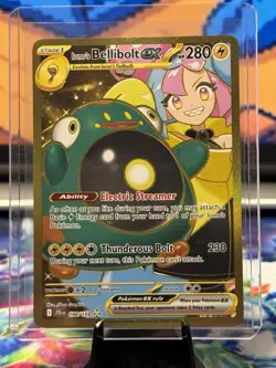 Iono's Bellibolt ex 188/159 SV09: Journey Together Gold Hyper Rare Pokemon Card - Image 1
