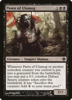 Pawn of Ulamog - Foil Rise of the Eldrazi LP MTG - Image 1