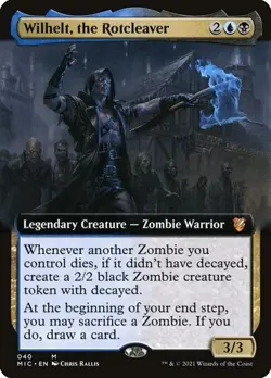Wilhelt, the Rotcleaver - Extended Art MIC NM MTG - Image 1