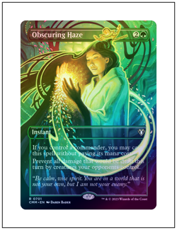 1x Obscuring Haze, Borderless Art Foil, Magic the Gathering MTG NM - Image 1
