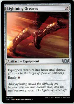 Lightning Greaves 102 Uncommon Commander: Tarkir: Dragonstorm Near Mint - Image 2
