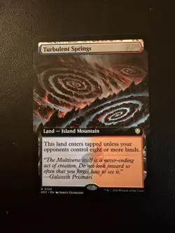 Turbulent Springs #105 R (Extended Art) - MTG Commander: Secrets of Strixhaven - Image 1
