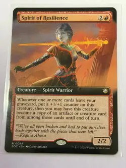 Spirit of Resilience Extended Art Secrets of Strixhaven Commander 85 - Image 1