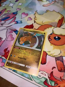 Pokemon TCG Dragonite 119/181 Team Up Cosmos Holo Rare NM. Holo Bleed 🩸🩸 - Image 5