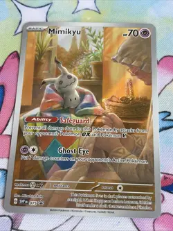 Pokemon TCG Mimikyu 075 Black Star Promo.. Scarlet Violet Paldean Fates - Image 1