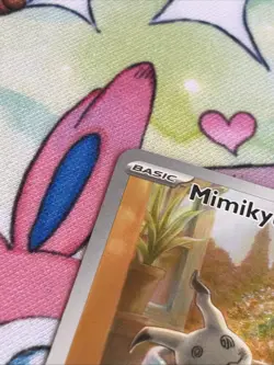 Pokemon TCG Mimikyu 075 Black Star Promo.. Scarlet Violet Paldean Fates - Image 3