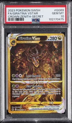 2023 POKEMON SWORD & SHIELD CROWN ZENITH SECRET FULL ART/GIRATINA VSTAR PSA 10 - Image 1