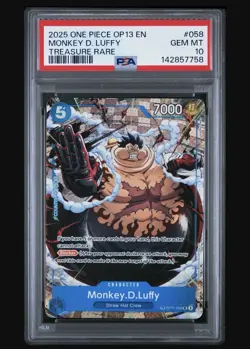 Monkey.D.Luffy OP11-058 Treasure Rare Foil Carrying on His Will One Piece EN 20… - Image 1