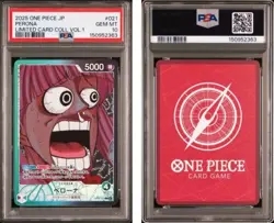 2025 ONE PIECE JAPANESE LIMITED CARD COLLECTION VOL.1 #021 PERONA BANDAI PSA10 - Image 3
