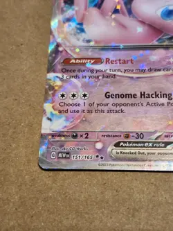 Mew ex 151/165 Prize Pack Series Cards Stamped Play Holo SV 151 NM - Image 4