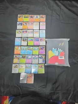 Pokemon Card Binder Holds 400 cards. And 37 Pokemon Cards Included - Image 1