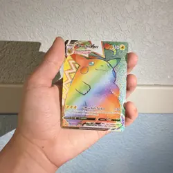 Pikachu VMAX Secret Rare Rainbow 188/185 Vivid Voltage Holo 310HP Pokemon Card - Image 2