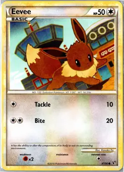Pokemon Card - Eevee 47/90 HGSS Undaunted Common Lightly Played - Image 1