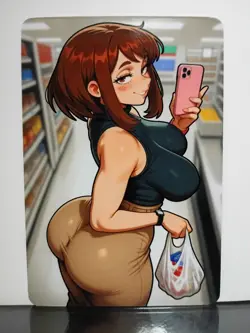 Ochaco Uraraka My Hero Academia Anime Waifu ACG Art Card - Image 1