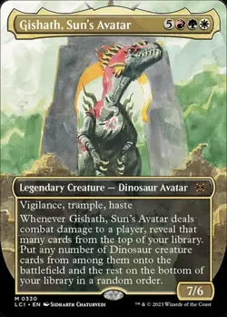 Gishath, Sun's Avatar - Extended Art LCI LP MTG - Image 1