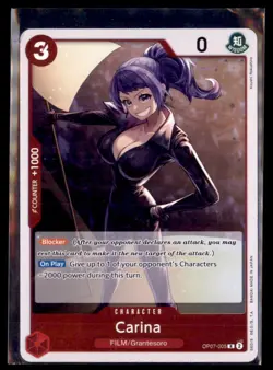 One Piece 500 Years in the Future OP07-005 Carina Rare 2 card lot - Image 1