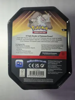 Pokemon Trading Card Game Triple Whammy Tin Slaking Vigoroth Slakoth 2024 Metal - Image 4