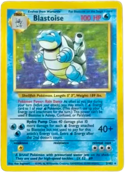Blastoise 2/102 Base Set Holo Rare 1999 WOTC Pokemon Card LP/NM Unlimited - Image 1