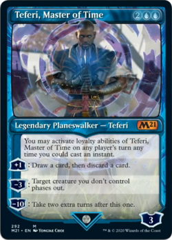 Teferi, Master of Time - X1 Showcase (292)- M21 - Core 2021 - 4RCards - Image 1