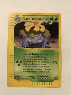 Dark Venusaur Best Promo 7 - Near Mint - Pokemon Trading Card Game - Image 1