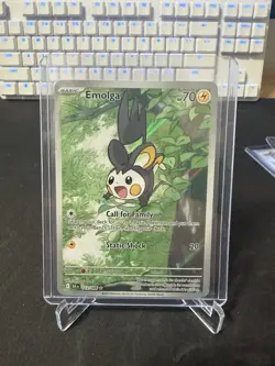 Pokemon Emolga Sv: Black Bolt 112/086 Illustration Rare Holo 70 HP Basic Card - Image 1