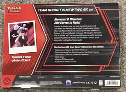 Pokemon TCG Cards Team Rocket's Mewtwo Ex Box New Factory Sealed - Image 2