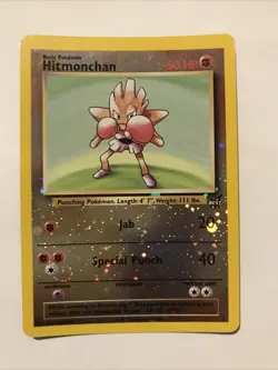Hitmonchan #2 Best of Game Reverse Holo 2002 Promo Card - Image 1