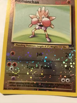 Hitmonchan #2 Best of Game Reverse Holo 2002 Promo Card - Image 2