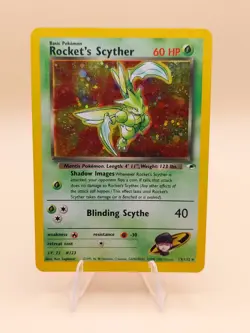 Rocket's Scyther Holo Rare Gym Heroes 13/132 Pokemon Card - WOTC 2000 - Image 1