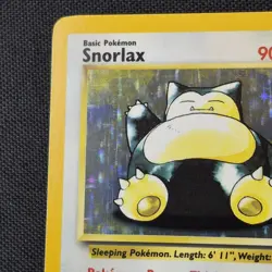 Snorlax No Symbol Error 11/64 Unlimited Holo Rare Jungle Pokemon Card - Image 2
