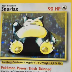 Snorlax No Symbol Error 11/64 Unlimited Holo Rare Jungle Pokemon Card - Image 5