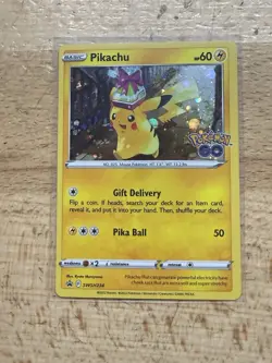 Pokemon Pikachu SWSH234 Sword & Shield Promo Holo Card English LP - Image 1