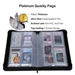 PSA-Sized Slab Binder Graded Card Binder Fit 40 PSA Slabs Includes 40 Psa-Sized - Image 3