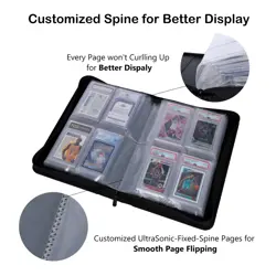 PSA-Sized Slab Binder Graded Card Binder Fit 40 PSA Slabs Includes 40 Psa-Sized - Image 4