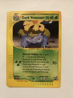 Dark Venusaur Best Promo 7 - Near Mint - Pokemon Trading Card Game Winner Stamp - Image 1
