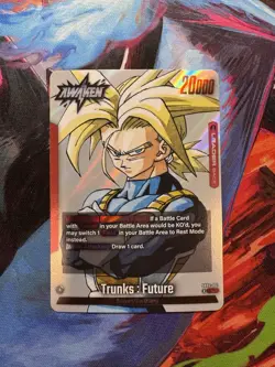 Bandai Dragon Ball Super Card Game Trunks: Future Awaken Leader sb02-001 Foil - Image 1