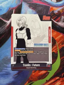 Bandai Dragon Ball Super Card Game Trunks: Future Awaken Leader sb02-001 Foil - Image 2