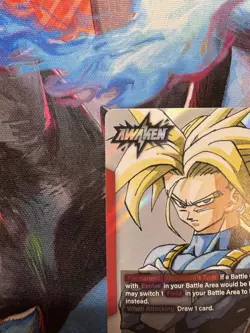 Bandai Dragon Ball Super Card Game Trunks: Future Awaken Leader sb02-001 Foil - Image 4