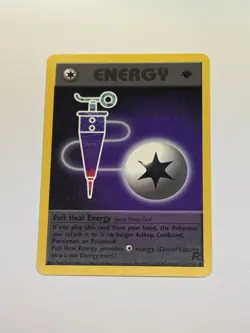 Full Heal Energy 1st Edition Team Rocket 81/82 Rare Vintage Pokemon Card NM - Image 1