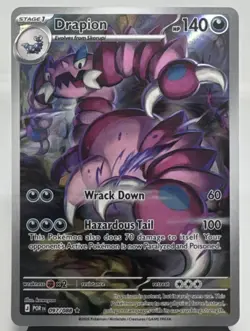 Pokemon TCG Drapion 097/088 Me03: Perfect Order Illustration Rare Holo Card - Image 1