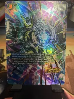 Cell FS10-10 C* Dragon Ball Legends Battle Card Foil 25000 Power Bandai - Image 1