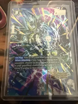 Cell FS10-10 C* Dragon Ball Legends Battle Card Foil 25000 Power Bandai - Image 3