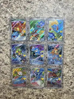 Pokemon 2026 First Partner Illustration Collection Series 1 Promos Set 9 Cards - Image 1