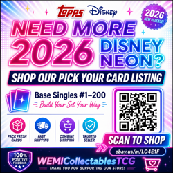2026 Topps Disney Neon EM-22 Basher Beetleworx Epic Mickey Insert Card NM - Image 3