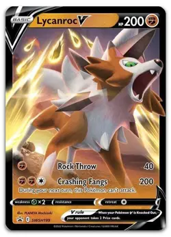 Lycanroc V - SWSH199 #SWSH199 (Holo) NM SWSH: Sword & Shield Promo Cards Pokemon - Image 1